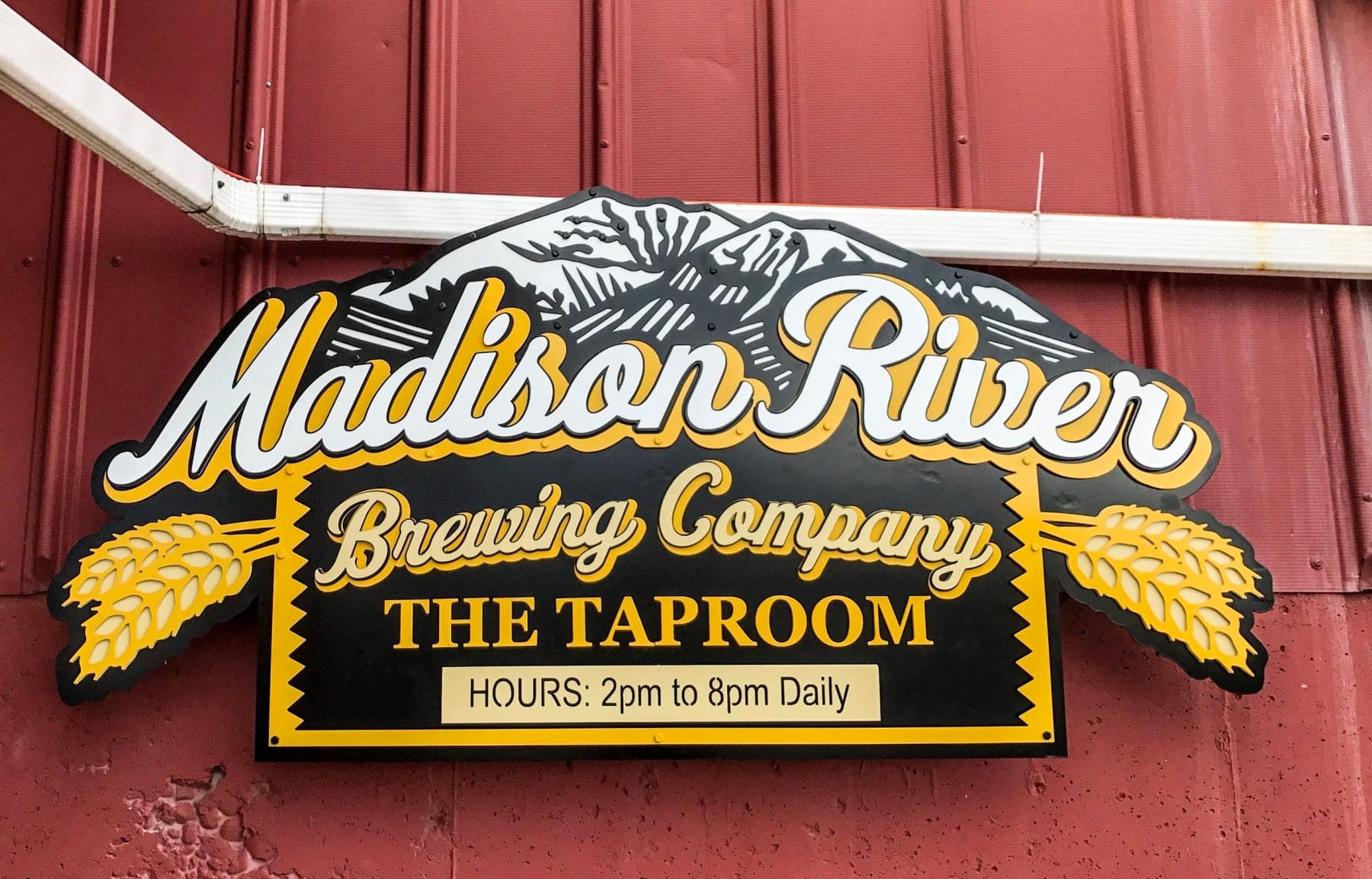 Madison River Brewing taproom sign