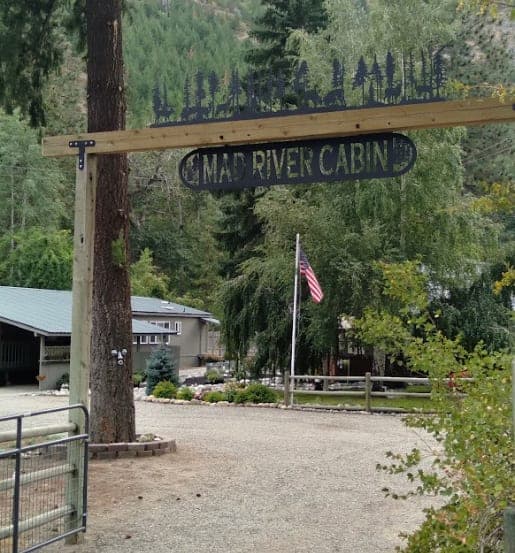 Mad River Cabin sign