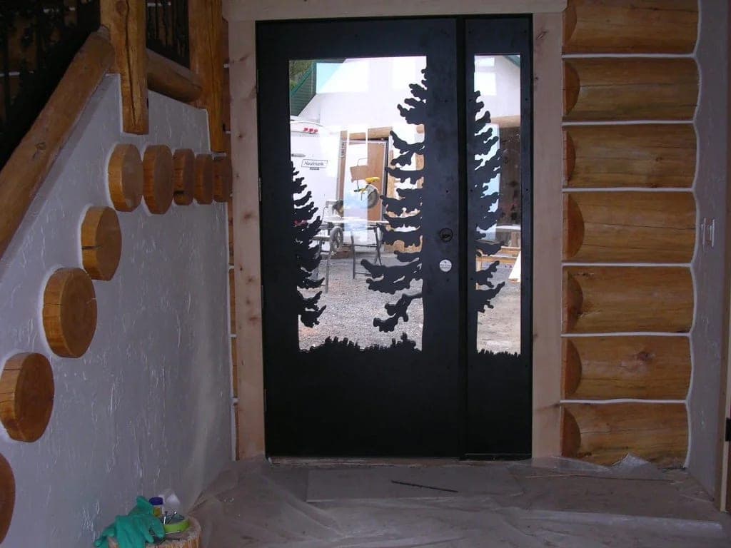 Tree cutout front door